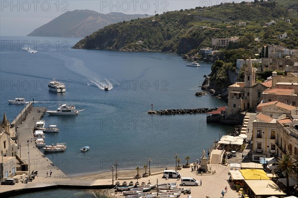 Harbor of Lipari town