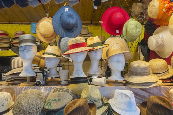 Sales stand for sun hats