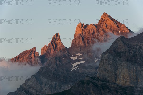 Mountain chain of Dents du Midi