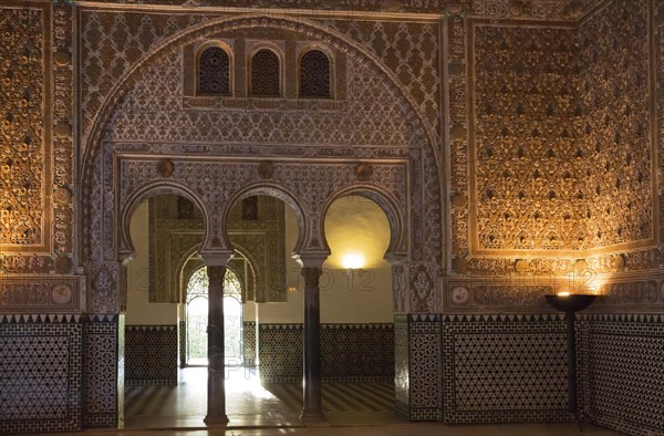 Salon of the Ambassadors in the Alcazar of Seville