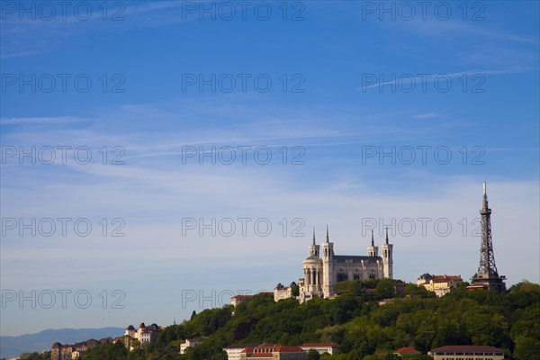 Fourviere Hill with Basilica of Notre-Dame, Lyon