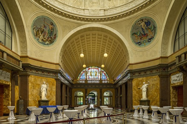 The foyer of the Wiesbaden Kurhaus spa house with casino