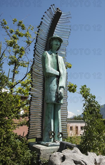 Monument to the counterfeiter and smuggler Joseph-Samuel Farinet