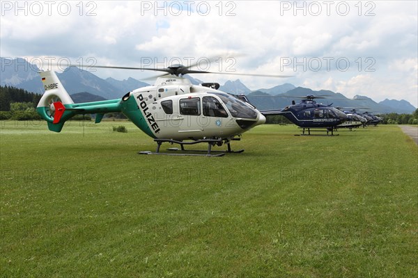 Helicopter EC 135 Eurocopter of the federal police