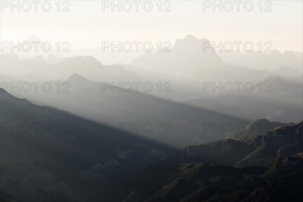 View from Mt Piz Boe to Mt Col di Lana
