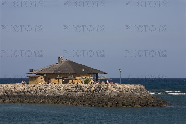 Beach restaurant on the beach of Caleta de Fuste