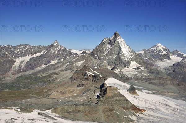 Valais Alps with Dent d'Herens