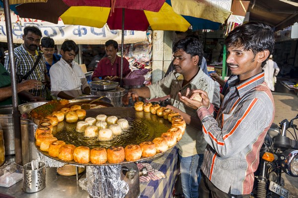 Snacks for sale at Mangaldas Market