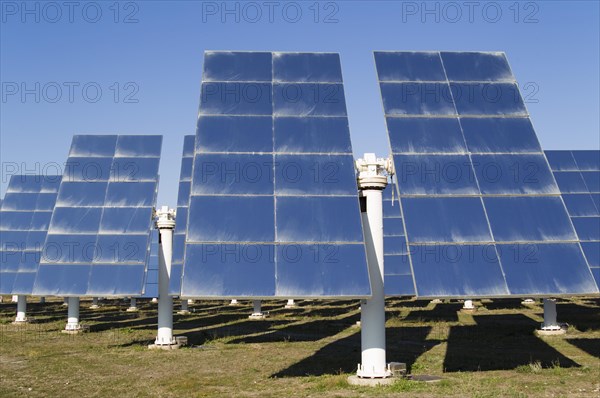 Rows of solar panels