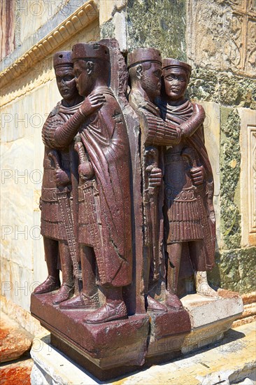 The Tetrarch Statues showing the Emperor Diocletian and his co-Emperor Maximian embracing