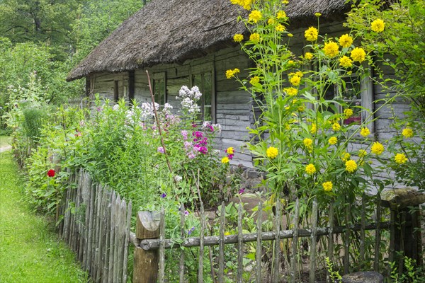 Farmhouse with a garden