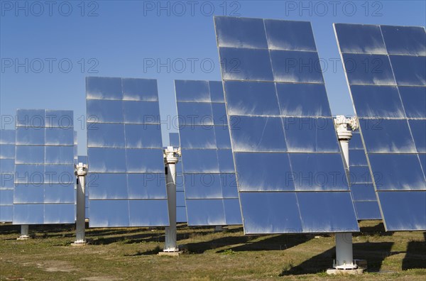 Rows of solar panels