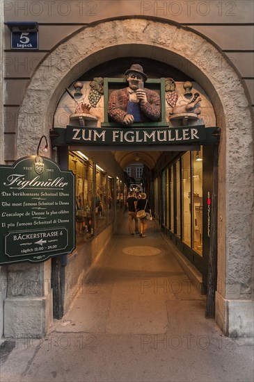 Arcaded entrance to Figlmuller