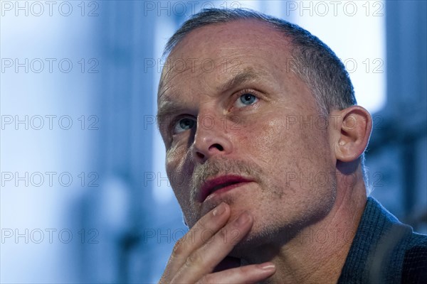 U.S. artist Matthew Barney at a press conference in the Haus der Kunst