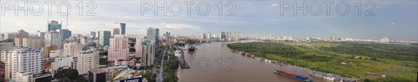 Skyline with Saigon River