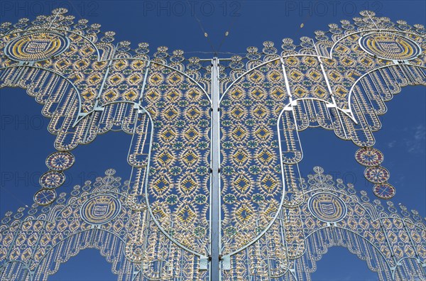 Festive decoration at the Feria del Caballo