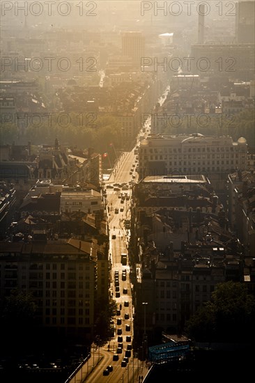 View of Lyon from Basilica Notre-Dame de Fourviere