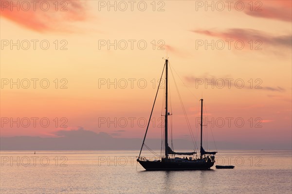 Sailboat at sunset
