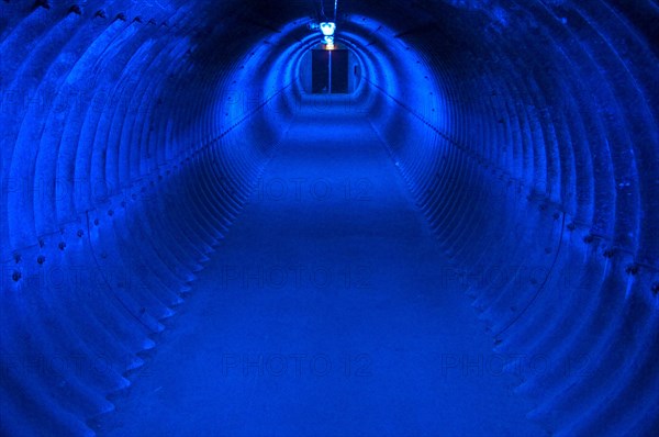 Blue tunnel at the Zollverein coking plant