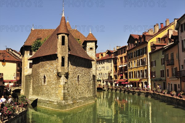 The Palais de l'Isle in the River Thiou