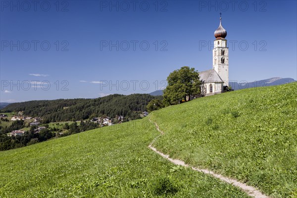 St Valentin chapel in the Siusi area above Siusi allo Sciliar