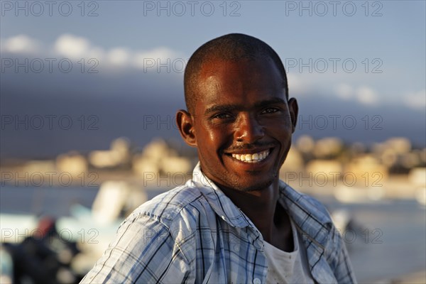 Smiling Omani man