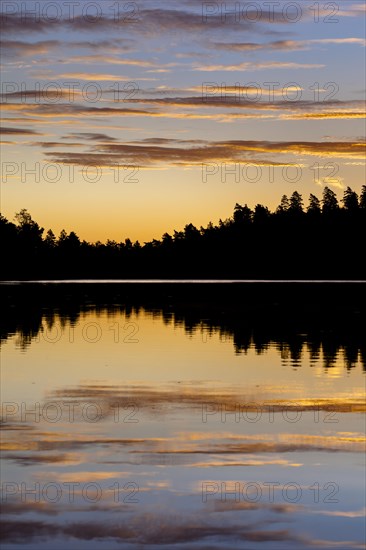 Sunrise at a lake