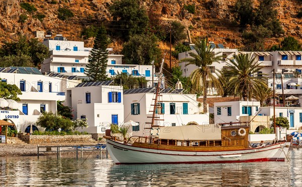 Wooden boat in the harbour