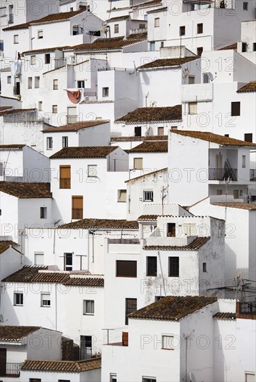 The White Town of Casares clings to a steep hillside