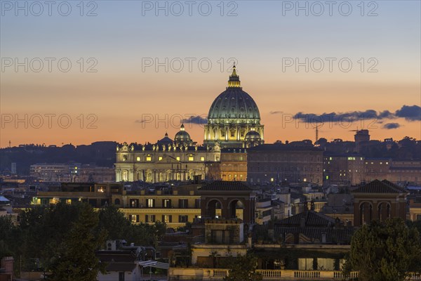 View from the Pincio of St. Peter's Basilica