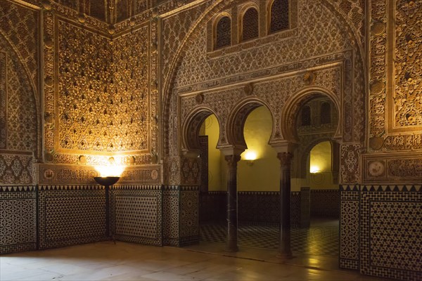Salon of the Ambassadors in the Alcazar of Seville
