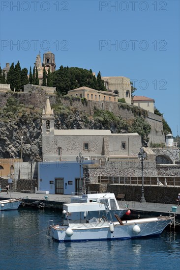 Harbor of Lipari town