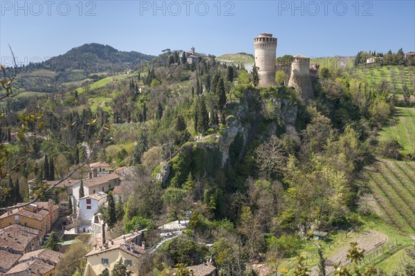 Towers of the fortress of Rocca Manfrediana