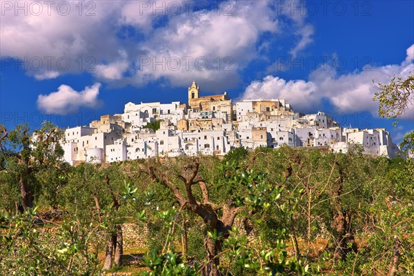 The medieval fortified hill town of Ostuni