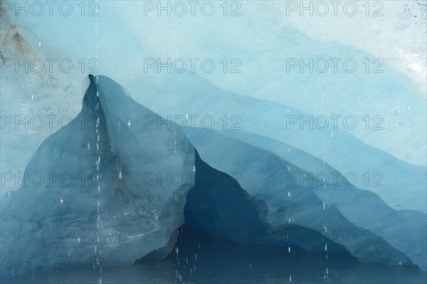 Melting water of the Valdez Glacier
