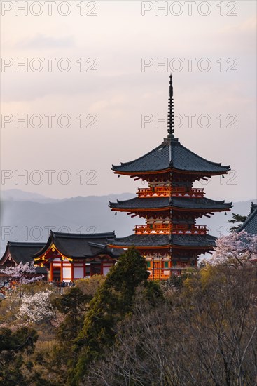 Pagoda and Zuigudo of the Kiyomizu-dera Temple