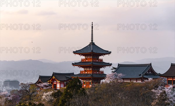 Pagoda and Zuigudo of the Kiyomizu-dera Temple
