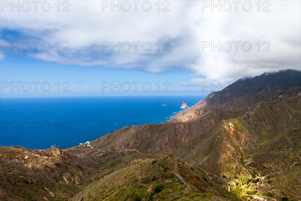 Cliffs in the Anaga Mountains near the village of Taganana