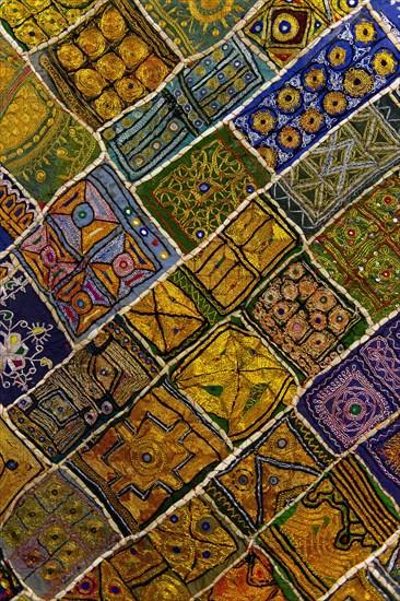 Colourful traditional wall hanging from Rajasthan