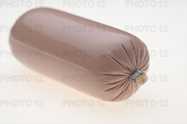 Fine calves liverwurst in artificial casing