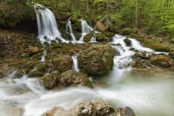 Waterfall in Baerenschuetzklamm gorge