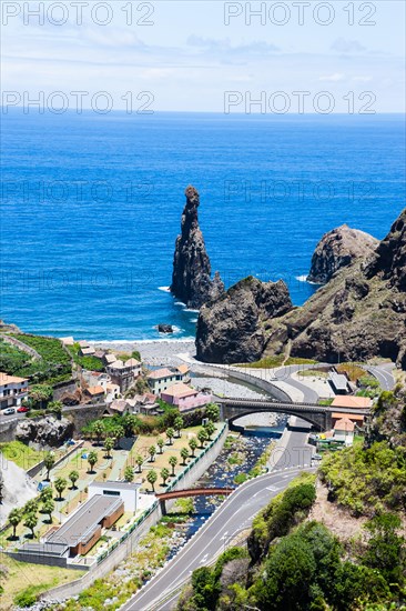 Ilheus da Rib rock formations on the cliff coast of Ribeira da Janela