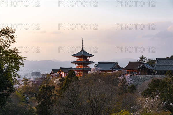 Pagoda and Zuigudo of the Kiyomizu-dera Temple