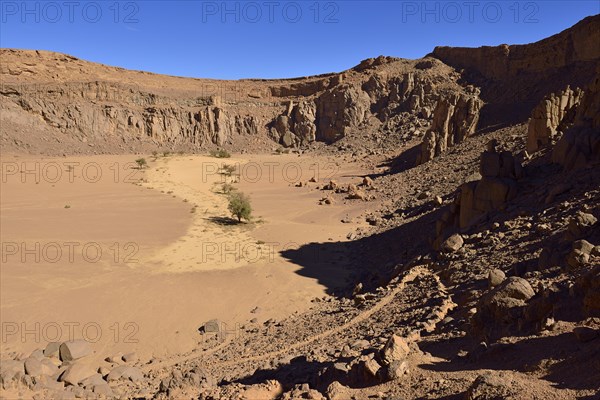 Volcanic landscape of upper Ouksem crater
