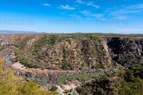 Ruacana Falls during the dry season