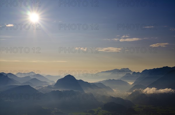 View of Alpine panorama