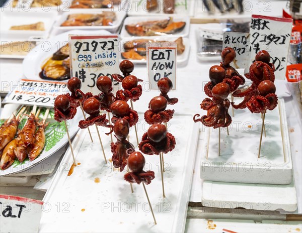 Squid on skewer
