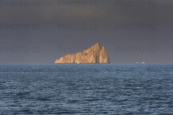 Leon Dormido or Kicker Rock in the evening light