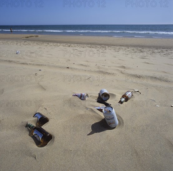 Pollution on the beach
