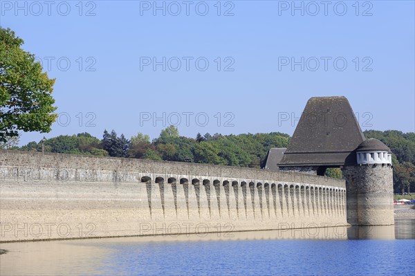 Moehnetalsperre dam on lake Moehnesee